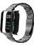Redmi Watch 2 Lite Uyumlu Baklalı Model Metal Kordon & Kasa Koruma 2 In 1 Paslanmaz Çelik Kayış 5