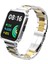 Redmi Watch 2 Lite Uyumlu Baklalı Model Metal Kordon & Kasa Koruma 2 In 1 Paslanmaz Çelik Kayış 2