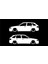 Opel Astra F Hb Basık Kelebek Silüet Stickeri 2 Adet 1