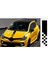 Damalı Spor Kaput Şerit Stickeri Universal 70Cm Sticker 1