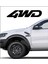 Oto Sticker 4Wd 4X4 Off Road Sticker 2 Adet Sağ Sol 15X4 Cm 1