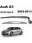 Audi A3 Sportback Arka Silecek Kolu ve Süpürgesi Set 2004 - 2013 2