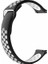Amazfit Pop - Pop Pro İçin Uyumlu Delikli Silikon Kordon Kayış Siyah Beyaz 1