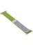 Apple Watch Seri 4 5 6 44 Mm İçin Uyumlu Iki Renkli Metal Milanese Kordon Silver-Green 1