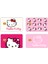 4 Adet Hello Kitty Kart Kaplama Sticker Kart Etiketi 2