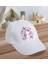 Kids Sevimli Unicorn Tasarımlı Cotton Çocuk Şapkası-Beyaz-2 1