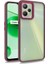 Realme C35 Kapak Metal Kamera Korumalı Arkası Şeffaf Silikon Kılıf - Kırmızı 1