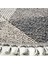 Bress 1401 Gri Hav Toz Vermez Hasır Dokulu Bukle Örgü Modern Desen Yuvarlak Halı 2