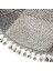 Bress 1401 Gri Hav Toz Vermez Hasır Dokulu Bukle Örgü Modern Desen Yuvarlak Halı 4