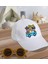 Kids Play Day Tasarımlı Beyaz Cotton Çocuk Şapkası ve Sarı Çocuk Güneş Gözlüğü Hediye Seti 1
