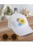 Kids Happy Day Tasarımlı Beyaz Cotton Çocuk Şapkası ve Sarı Çocuk Güneş Gözlüğü Hediye Seti 1