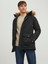 Jack & Jones Jjwınner Parka Fur Siyah Erkek Mont 12211948-Black 1