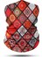 Kırmızı Motif Desenli Motosiklet Boyunluk Bandana 1