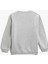 Baskılı Sweatshirt Uzun Kollu Bisiklet Yaka 2