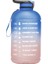 Büyük Motivasyonel Sızdırmaz Bpa Spor Su Şişesi 3780 ml. - Mavi (Yurt Dışından) 1