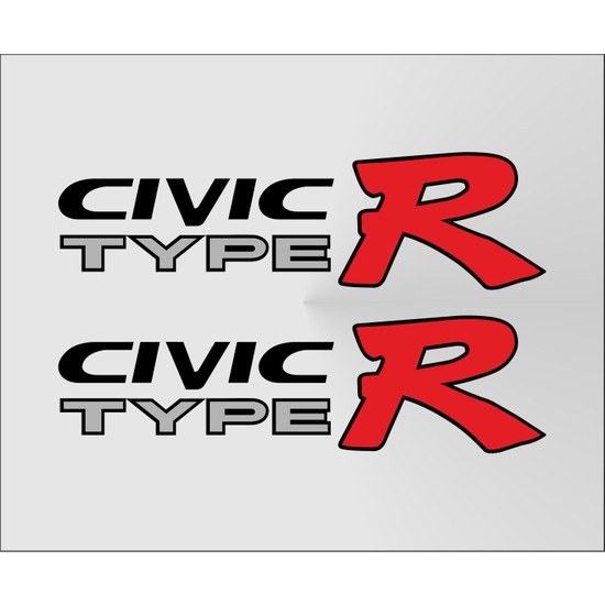 Oto Sticker Ek9 Honda Civic Type-R Sticker Seti Fiyatı