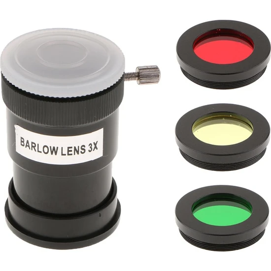 Perfect Pro 1.25 barlow Lens 3x Renkli Filtre Kiti Teleskop Görünenler Için Set (Yurt Dışından)