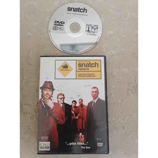 Snatch / Kapışma  - Bir Guy Rıtchıe Fimi - Brad Pıtt / Jason Statham -  99 Dakika + Ekstralar Türkiye Basım - DVD  Film