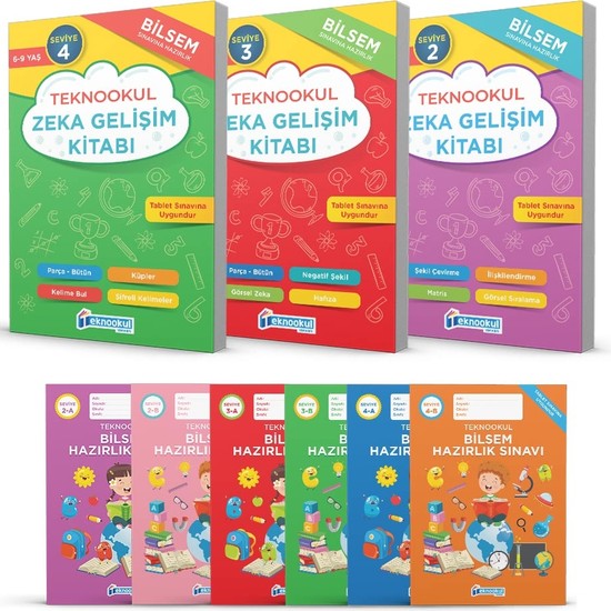 Teknookul 4. Sınıf Bilsem Sınavı Hazırlık Seti Seviye 2 - 3 Kitabı