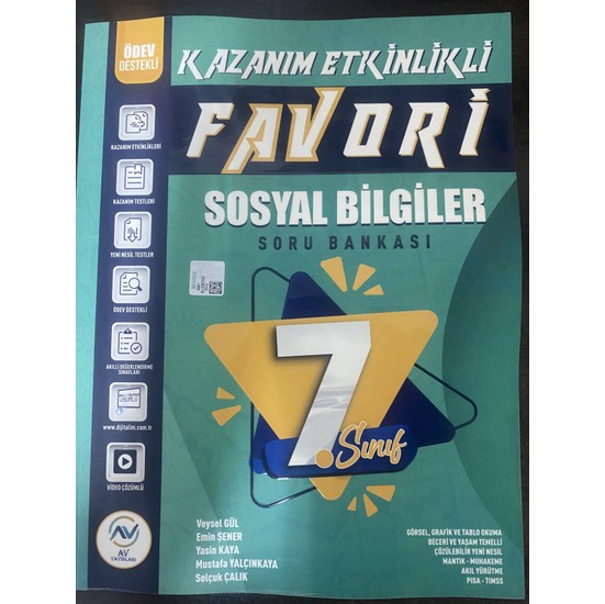 Av Yayınları 7. Sınıf Sosyal Bilgiler Kazanım Etkinlikli Kitabı