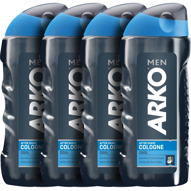 Arko Men Tıraş Kolonyası 4'lü Paket 800 ml Ferahlatıcı Koku Tıraş Sonrası Kullanım için