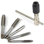 Rekotools Metrik Vidalı Kılavuz T Şeklinde Anahtar Diş Açma Seti Tungsten Çelik M6 M7 M8 M10 M12 6 Parça