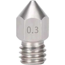 Robo90 0.3mm Mk8 Çelik Nozzle - Creality Ender 3 V2/ender 3 PRO/CR10 Uyumlu
