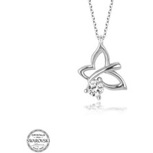 Gumush Swarovski Taşlı Gümüş Yusufcuk Bayan Kolye