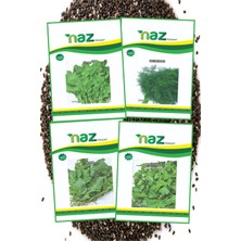 Karbonsoft Tohum Seti 4 Farklı ( Roka, Maydanoz, Dereotu, Tere Tohumu Toplam 100 Gram)
