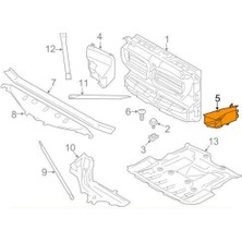 Gkl Bmw 5 Serisi F10 Fren Hava Kanalı Sol Ön 2011-2016 51747200797