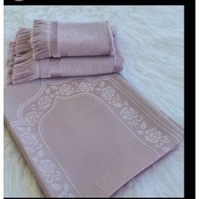 Ayzen Home 4 Lü Etamin Seccade Seti (Seccade  Küçük Havlu Büyük Havlu)