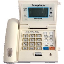 Panaphone KX-T2838LM Kapaklı Masaüstü Kablolu Ev Telefonu (Beyaz)