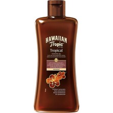 Hawaiian Tropic Tanning Oil Yoğun Bronzlaştırıcı Yağ Faktörsüz 200 ml