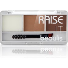 Beaulis Raise It Kaş Kiti 184 Medium Light Doğal Renkler ve Toz Yapısı ile Kusursuz Kaşlar