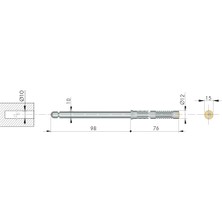 1 ADET 10x100MM ITALIANA FERRAMENTA-SHELF GİZLİ RAF TUTUCU  - 1 ADET