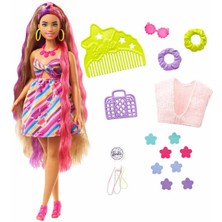 Barbie Upuzun Muhteşem Saçlı Bebekler HCM87 - Esmer-Çiçek