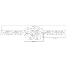 Motifpiyer Motifli Tavan Göbegi Led Spotlu Tmg -54-S-290cm-87cm