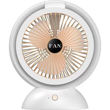 Janae Masaüstü USB Mini Fan - Beyaz  (Yurt Dışından)