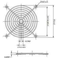 Rigbu Kare Fan Teli 120X120MM