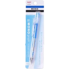 Tombow  Mono Graph Mekanik Kurşun Kalem  0,5 mm  Şeffaf Mavi