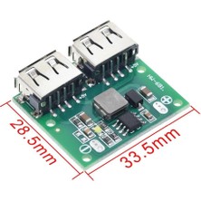 Rob Ada  Çift USB Çıkışı 9V 12V 24V To 5V 3A Dc-Dc Step Down Şarj Modülü