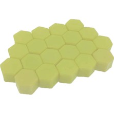 Hexagon Fosforlu Floresan LED Yeşil Pilsiz Oto Bijon Kapağı 17MM 20ADET