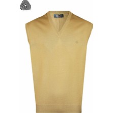 CO Cewo Tricot Rahat Kalıp Camel Yünlü Süveter