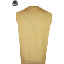 CO Cewo Tricot Rahat Kalıp Camel Yünlü Süveter