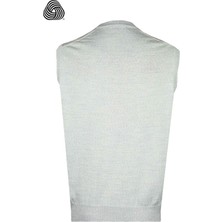 CO Cewo Tricot Rahat Kalıp Gri Melanj Yünlü Süveter