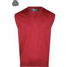 CO Cewo Tricot Rahat Kalıp Bordo Yünlü Süveter