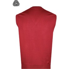 CO Cewo Tricot Rahat Kalıp Bordo Yünlü Süveter
