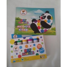 Dot Markers 6' Lı Yıkanabilir Kalem ve Boya Kitabı