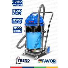 Cleanvac Profesyonel  Yüksek Vakum Gücü 3 Motorlu Islak -Kuru Krom Kazanlı Süpürge 3600w Aksesular