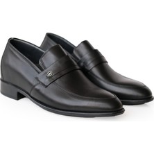 Yeni Boy Loafer Model Siyah +7 Veya +9 cm Boy Uzatan Erkek Ayakkabı Gizli Topuklu Kundura